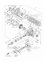 CARDAN / COUPLE CONIQUE pour Yamaha YFM450FWAN de 2008