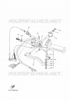 COMMODO / LEVIER pour Yamaha YFM450FWAN de 2008
