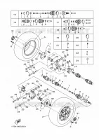 ROUE ARRIERE pour Yamaha YFM450FWAN de 2008