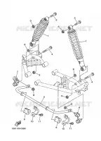 AMORTISSEUR ARRIERE pour Yamaha YFM450FWAN de 2008