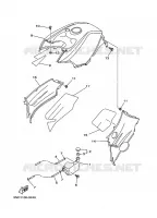 COUVERCLE LATERAL pour Yamaha YFM450FWAN de 2008