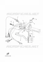 COMMODO / LEVIER pour Yamaha GRIZZLY 450 IRS INDEPENDENT SUSPENSION de 2010