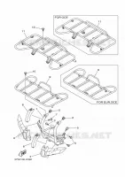 PARE CHOCS pour Yamaha GRIZZLY 450 IRS INDEPENDENT SUSPENSION de 2010