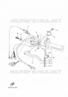 COMMODO / LEVIER pour Yamaha GRIZZLY 450 IRS INDEPENDENT SUSPENSION de 2010