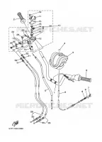 GUIDON ET CABLES pour Yamaha YFM50 de 2006