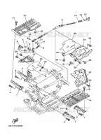 SUPPORT / REPOSE PIEDS pour Yamaha YFM600FWA de 1999