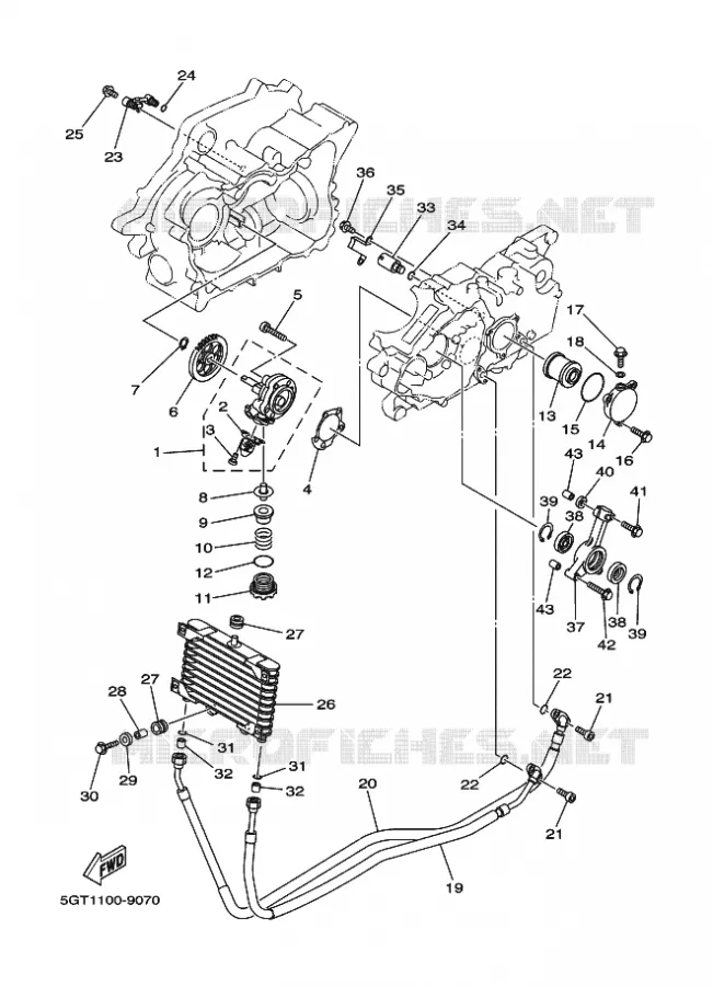 POMPE A HUILE Yamaha QUAD 600 2001 YFM  YFM600FWA