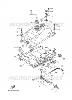 RESERVOIR A ESSENCE pour Yamaha YFM660FWA  de 2003