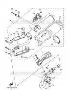 ECHAPPEMENT pour Yamaha YFM660FWA  de 2003