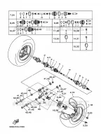 ROUE ARRIERE pour Yamaha YFM660FWA  de 2004