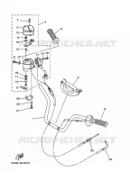 GUIDON ET CABLES pour Yamaha YFM660FWA  de 2005