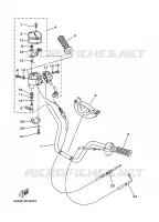 GUIDON ET CABLES pour Yamaha YFM660FWA  de 2007