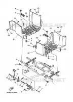 SUPPORT / REPOSE PIEDS pour Yamaha YFM660FWA  de 2007