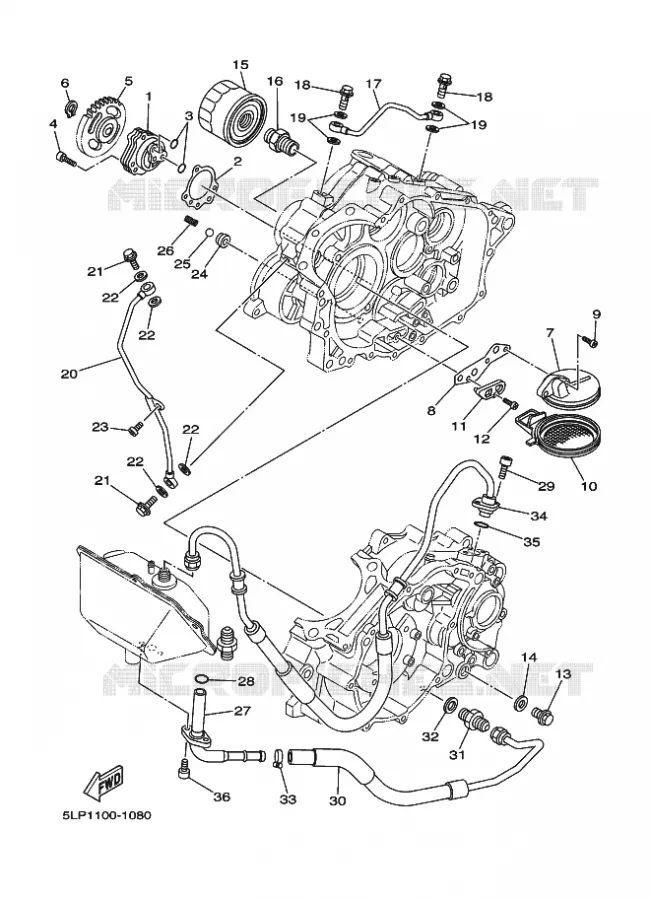 POMPE A HUILE Yamaha QUAD 660 2001 RAPTOR  YFM660R YFM660RN