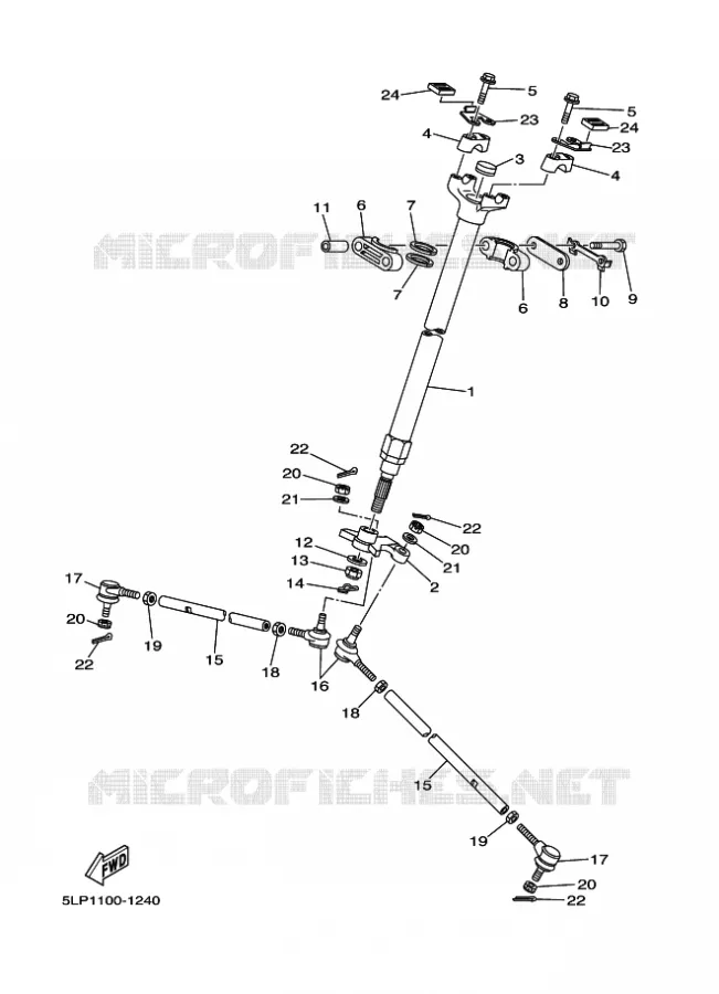 DIRECTION Yamaha QUAD 660 2004 RAPTOR  YFM660R YFM660RS