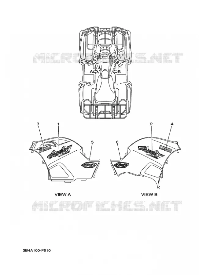 EMBLEME Yamaha QUAD 700 2007 GRIZZLY  YFM700FWAD GRIZZLY 700 FI