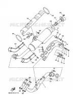 ECHAPPEMENT pour Yamaha YFM700FWAD de 2008