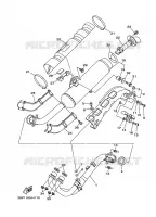 ECHAPPEMENT pour Yamaha YFM700FWAD de 2009