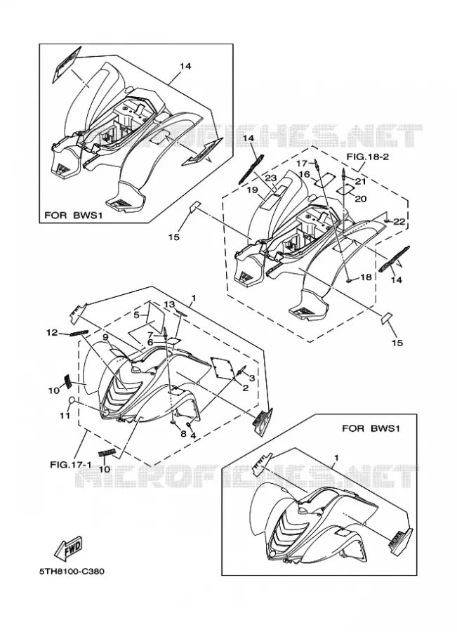 EMBLEME / ETIQUETTE 2 Yamaha QUAD 80 2004 RAPTOR  YFM80W YFM80WS