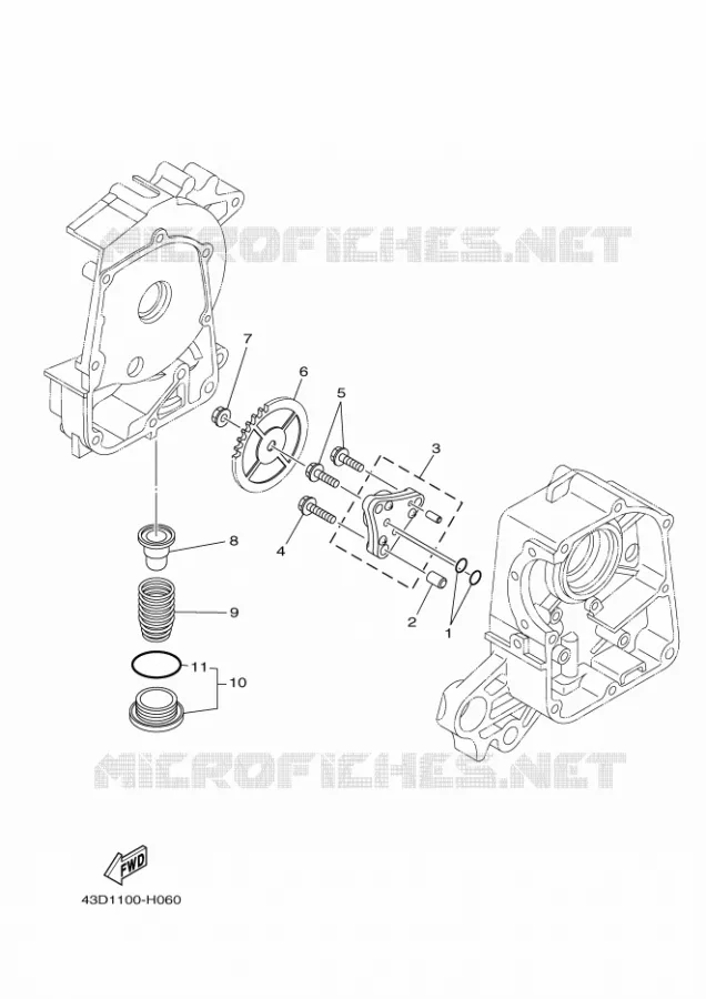 POMPE A HUILE Yamaha QUAD 90 2009 RAPTOR  YFM90R
