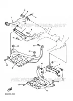 SUPPORT / REPOSE PIEDS pour Yamaha YFZ350 de 2002