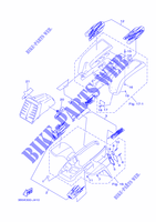 EMBLEME / ETIQUETTE 2 pour Yamaha YFZ350 de 2011