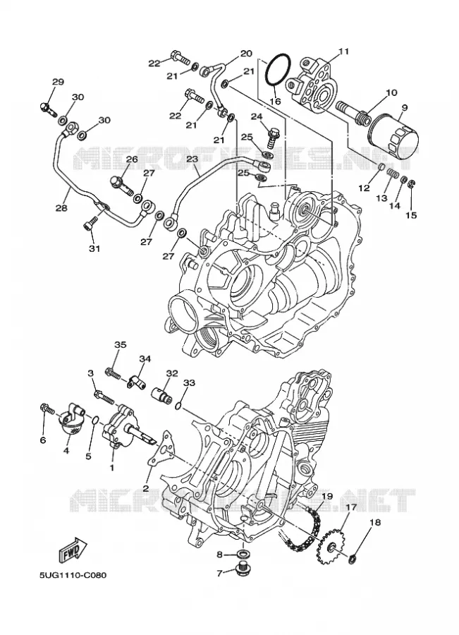 POMPE A HUILE Yamaha SIDE BY SIDE 660 2006 RHINO  YXR660F YXR66FAV RHINO