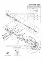 ROUE ARRIERE pour Yamaha YXR700F de 2009