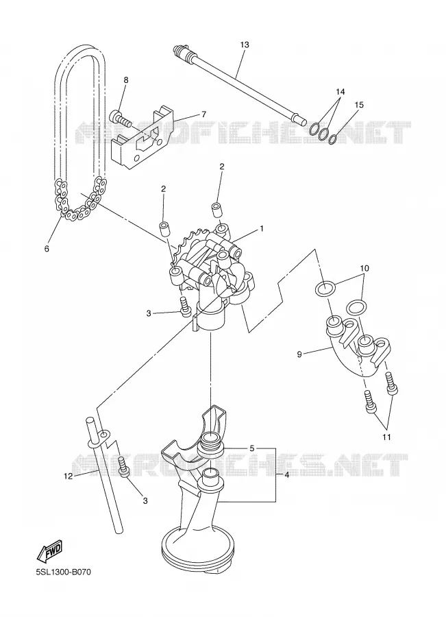 POMPE A HUILE Yamaha MOTO 600 2006 FAZER  FZ6-SSV