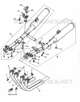ECHAPPEMENT pour Yamaha FZ750 de 1986