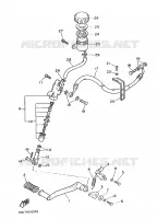 MAITRE CYLINDRE DE FREIN ARRIERE pour Yamaha FZ750 de 1986