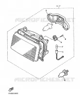 ALTERNATIVE PHARE   HOLLANDE / BELGIQUE / ITALIE pour Yamaha FZ750 de 1986