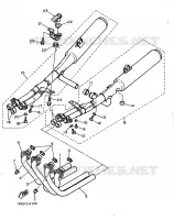 ECHAPPEMENT pour Yamaha FZ750 de 1986