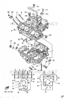 CARTER MOTEUR pour Yamaha FZ750 de 1986