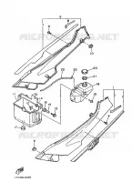 COUVERCLE LATERAL pour Yamaha FZ750 de 1986
