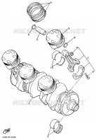 VILEBREQUIN / PISTON pour Yamaha FZ750 de 1986