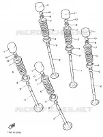SOUPAPE pour Yamaha FZ750 de 1986