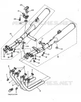 ECHAPPEMENT pour Yamaha FZ750 de 1986