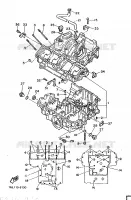 CARTER MOTEUR pour Yamaha FZ750 de 1986