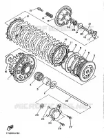 EMBRAYAGE DE DEMARREUR pour Yamaha FZ750 de 1986