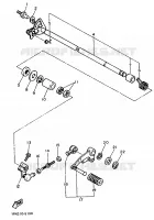 AXE DE SELECTEUR / PEDALE pour Yamaha FZ750 de 1986