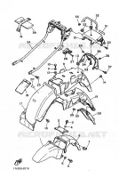 GARDE BOUE pour Yamaha FZ750 de 1986