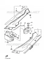 COUVERCLE LATERAL pour Yamaha FZ750 de 1986