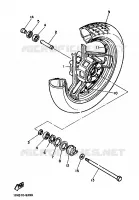 ROUE AVANT pour Yamaha FZ750 de 1986