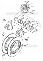 ETRIER DE FREIN AVANT pour Yamaha FZ750 de 1986