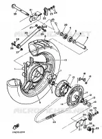 ROUE ARRIERE pour Yamaha FZ750 de 1986