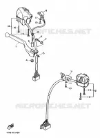 COMMODO / LEVIER pour Yamaha FZ750 de 1986