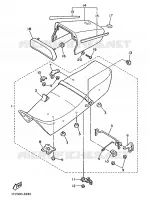 SELLE pour Yamaha FZ750 de 1986