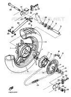 ROUE ARRIERE pour Yamaha FZ750 de 1986