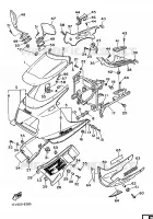 CARENAGES 1  pour Yamaha FZ750 de 1986